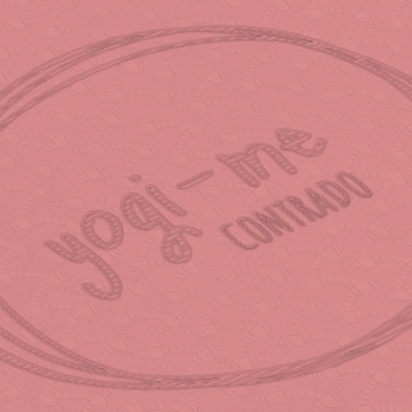 The poses are marked into the mat itself