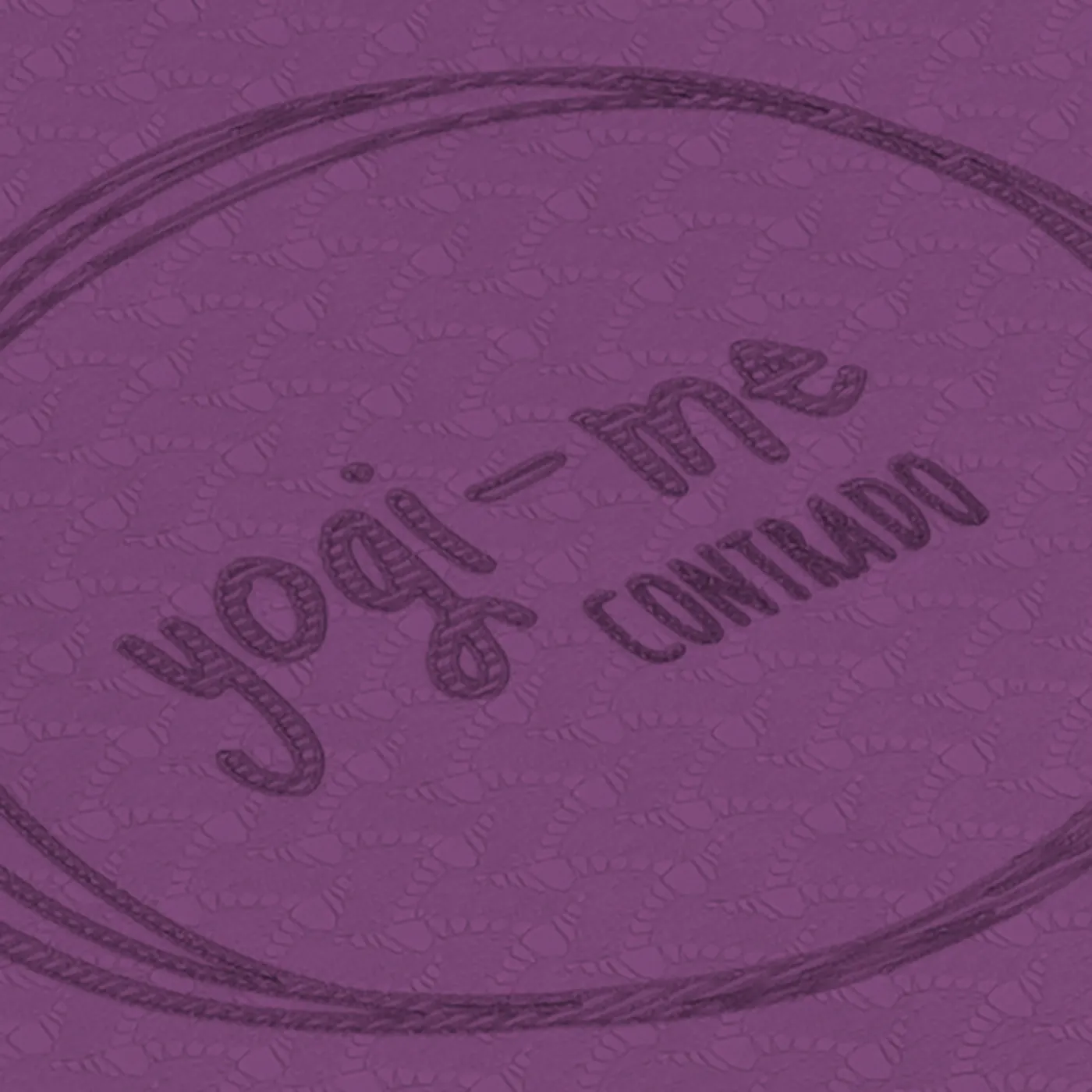 The poses are marked into the mat itself