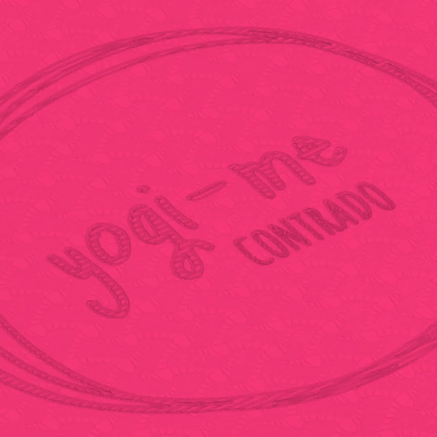 The poses are marked into the mat itself