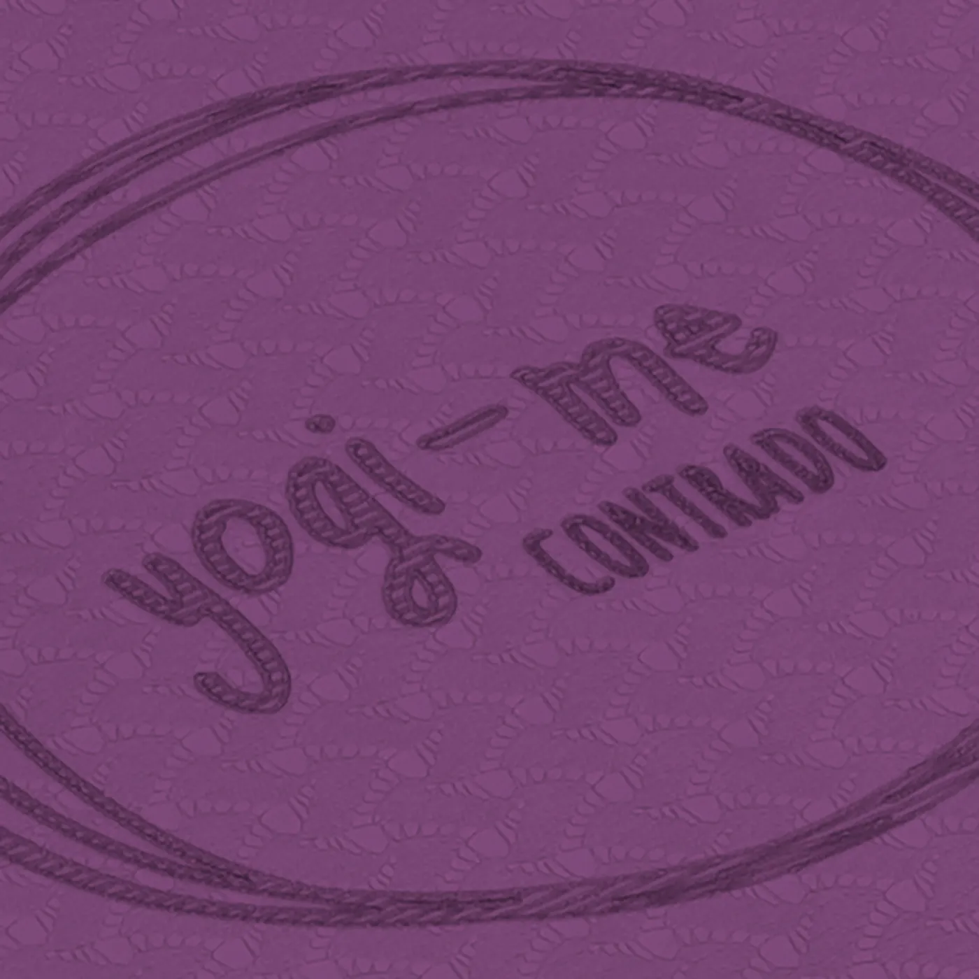 The poses are marked into the mat itself