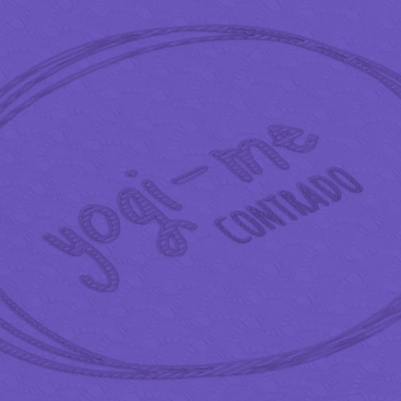 The poses are marked into the mat itself